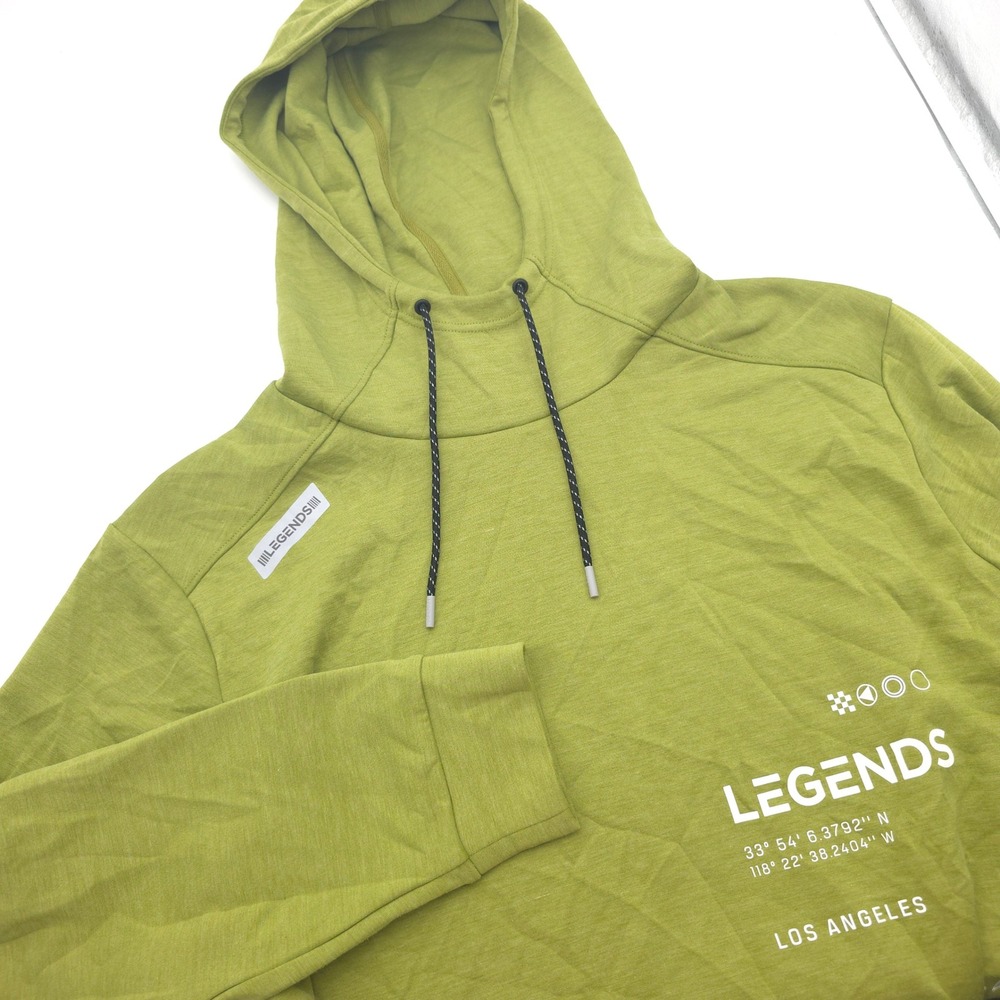 Legends Los Angeles Mens XXL Green Hawthorne Tech Hoodie Sweatshirt Los Angeles